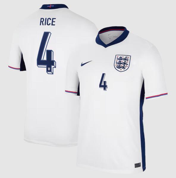 (image for) RICE #4 England Home Jersey Euro 2024